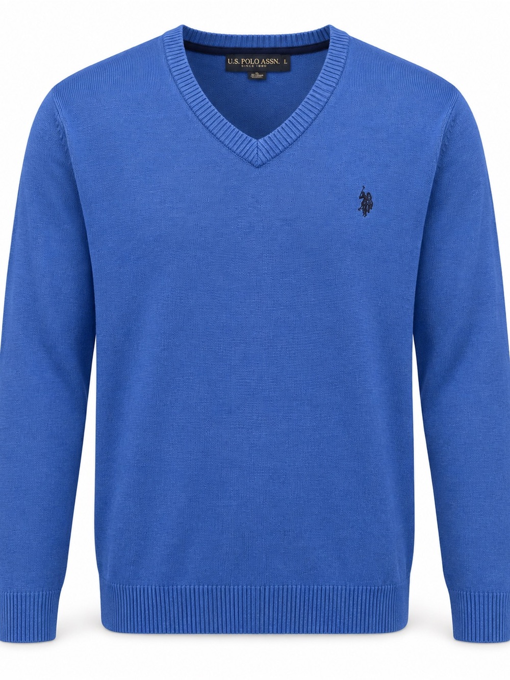 U.S. Polo Assn. Men's Royal Blue V-Neck Sweater